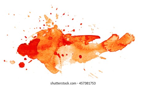 Colorful abstract watercolor texture with splashes and spatters. 