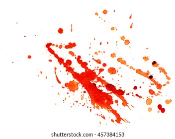 Colorful abstract watercolor texture with splashes and spatters. 