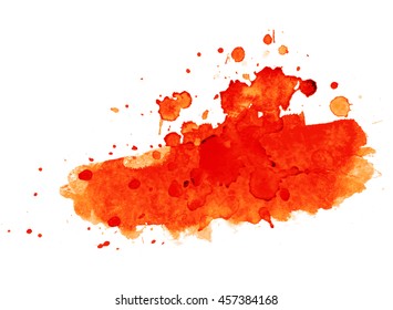 Colorful abstract watercolor texture with splashes and spatters. 