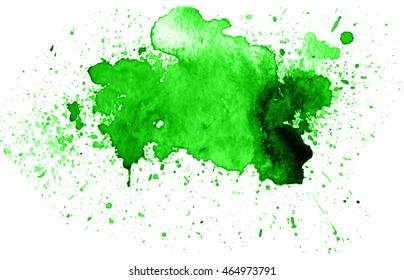 Colorful abstract watercolor texture with splashes and spatters. Modern creative watercolor background for trendy design.