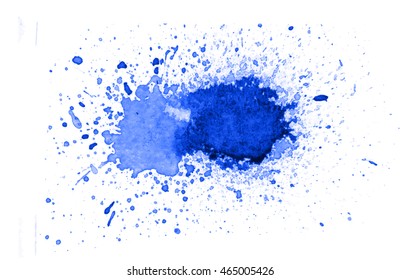 Colorful abstract watercolor texture with splashes and spatters. Modern creative watercolor background for trendy design.