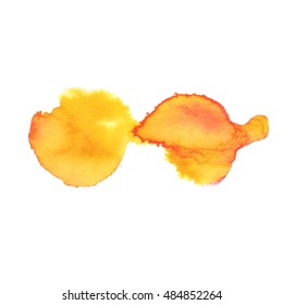 Colorful abstract watercolor texture with splashes and spatters. Modern creative watercolor background for trendy design.