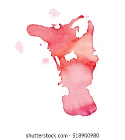 Colorful abstract watercolor texture with splashes and spatters. Modern creative watercolor background for trendy design.