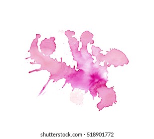 Colorful abstract watercolor texture with splashes and spatters. Modern creative watercolor background for trendy design.