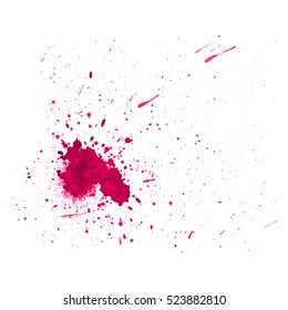 Colorful abstract watercolor texture with splashes and spatters. Modern creative watercolor background for trendy design.
