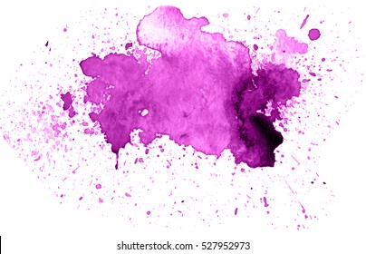 Colorful abstract watercolor texture with splashes and spatters. Modern creative background for trendy design.