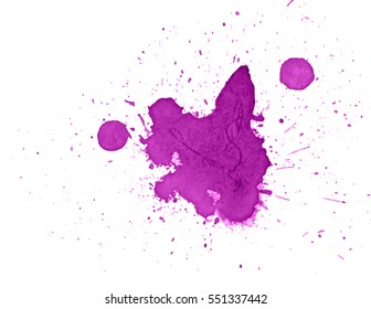Colorful abstract watercolor texture with splashes and spatters. Modern creative watercolor background for trendy design.