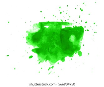 Colorful abstract watercolor texture with splashes and spatters. Modern creative watercolor background for trendy design.