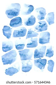 Colorful abstract watercolor texture with splashes and spatters. Modern creative watercolor background for trendy design.