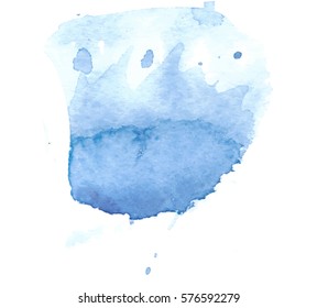 Colorful abstract watercolor texture with splashes and spatters. Modern creative watercolor background for trendy design.