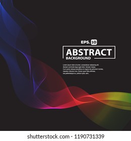 Colorful abstract wave background