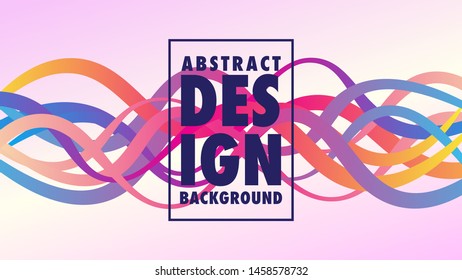 Colorful Abstract Wave Background Design
