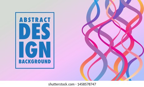 Colorful Abstract Wave Background Design