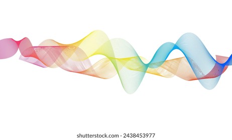 Colorful abstract wave background design