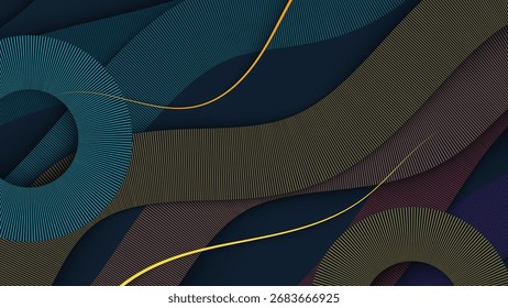 Colorful abstract wave background design with modern style and vibrant texture