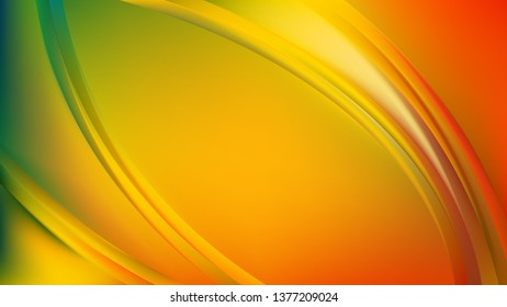 Colorful Abstract Wave Background Template Graphic