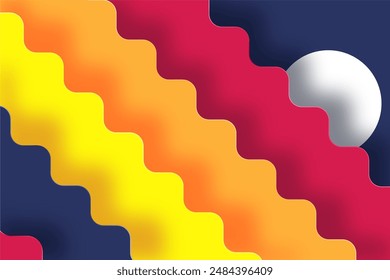 Colorful abstract wave background. Colorful abstract background that can be used for web banners, business cards, invitations, social media banners, etc.