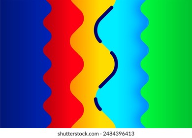 Colorful abstract wave background. Colorful abstract background that can be used for web banners, business cards, invitations, social media banners, etc.