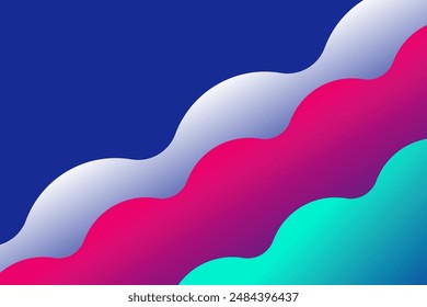 Colorful abstract wave background. Colorful abstract background that can be used for web banners, business cards, invitations, social media banners, etc.