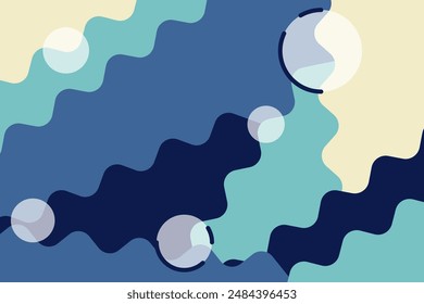 Colorful abstract wave background. Colorful abstract background that can be used for web banners, business cards, invitations, social media banners, etc.