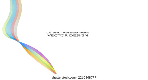 Colorful Abstract wave background. Vector illustration for your design
