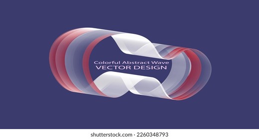 Colorful Abstract wave background. Vector illustration for your design