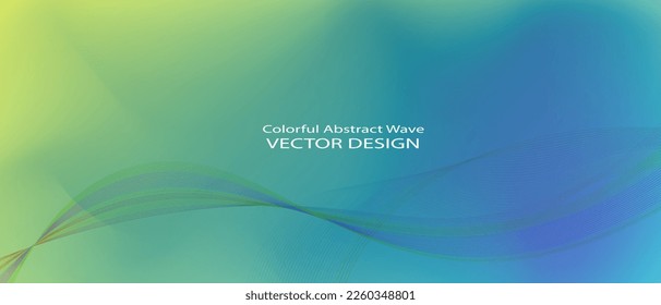 Colorful Abstract wave background. Vector illustration for your design