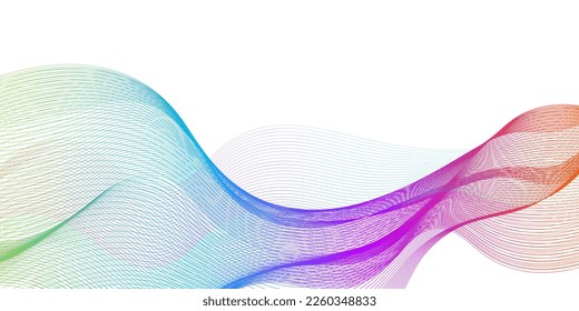 Colorful Abstract wave background. Vector illustration for your design