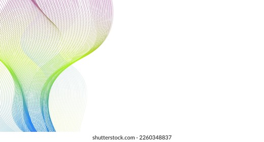 Colorful Abstract wave background. Vector illustration for your design