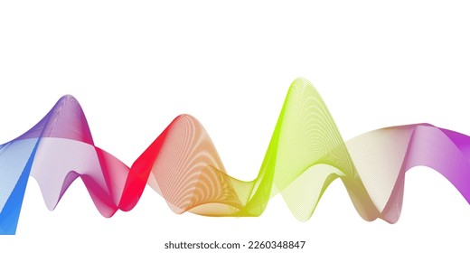 Colorful Abstract wave background. Vector illustration for your design