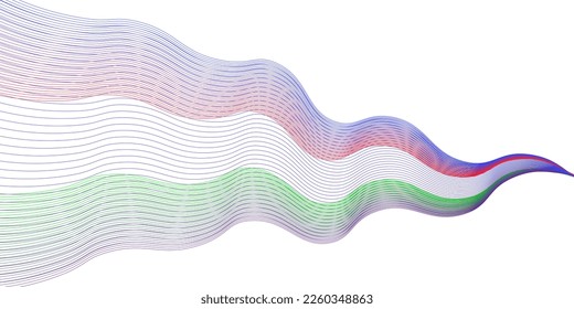 Colorful Abstract wave background. Vector illustration for your design