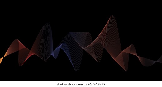 Colorful Abstract wave background. Vector illustration for your design
