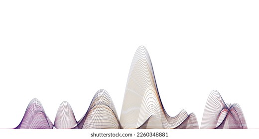 Colorful Abstract wave background. Vector illustration for your design