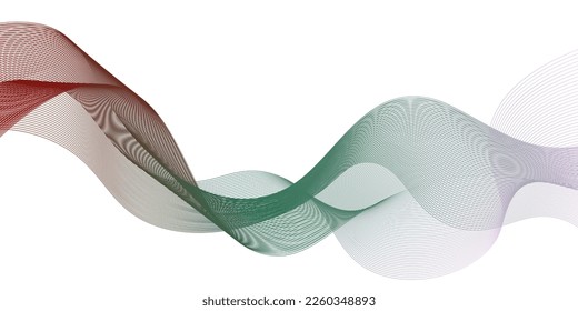 Colorful Abstract wave background. Vector illustration for your design