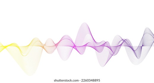 Colorful Abstract wave background. Vector illustration for your design