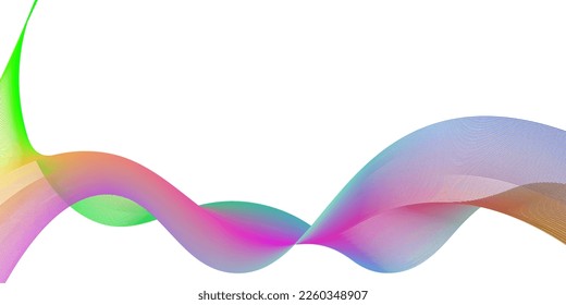Colorful Abstract wave background. Vector illustration for your design