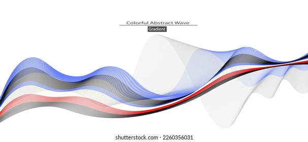 Colorful Abstract wave background. Vector illustration for your design