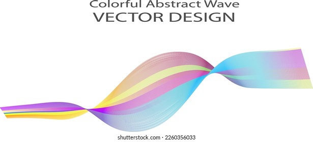 Colorful Abstract wave background. Vector illustration for your design