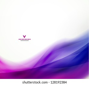 Colorful abstract wave design template