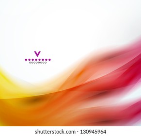 Colorful abstract wave design template