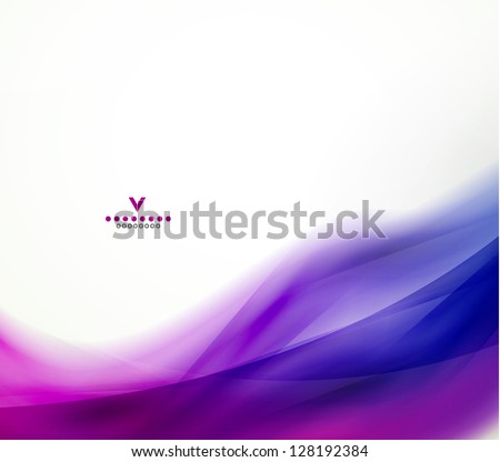 Colorful abstract wave design template