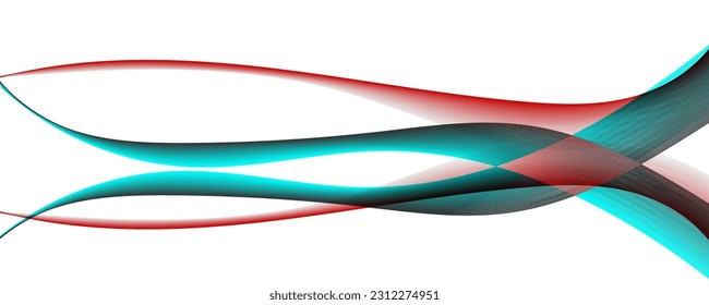 Colorful Abstract wave. gradient flowing wave lines. Futuristic technology concept. Vector illustration