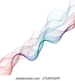 colorida ola abstracta.  diseño para la presentación 