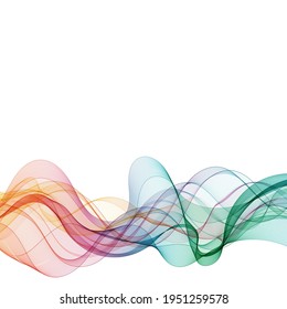 colorful abstract wave. layout for presentation