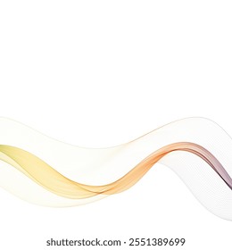 Onda abstrata colorida. Layout para apresentação. Eps 10