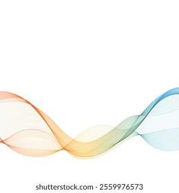 Colorful abstract wave. layout for presentation. Eps 10