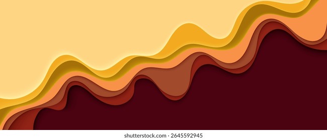 Colorful Abstract Wave Vector Background Illustration
