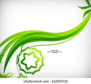 Curlos vectoriales de ondas abstractas coloridas. Ilustración de líneas de onda ligera