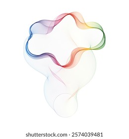 colorful abstract wave. vector pattern. color lines. layout for presentation, advertising, banner