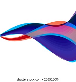 Colorful abstract waves background composition. Vector illustration.